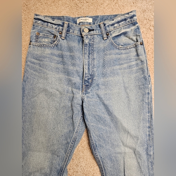 Moussy Vintage Glen Boy Skinny Jeans in Light Blue Size 27 - Picture 3 of 9